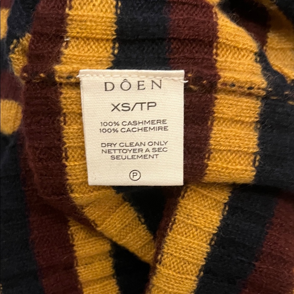 DÔEN Hyeres Cashmere Sweater in Carrington Stripe - Picture 4 of 10